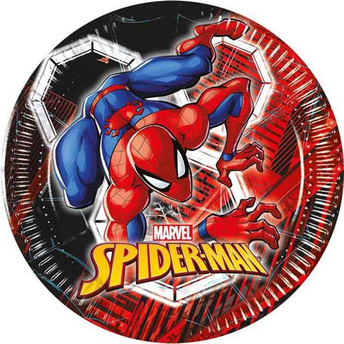 Spiderman party plates - party, pack