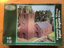 Vintage HELJAN 713 HO/OO Gauge Country Church in Factory Sealed Packet NOS