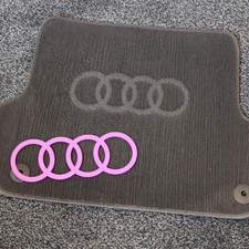 Audi Car Carpet Stencil for