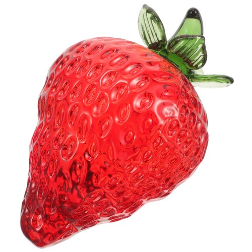 Strawberry crystal figurine - crystal,