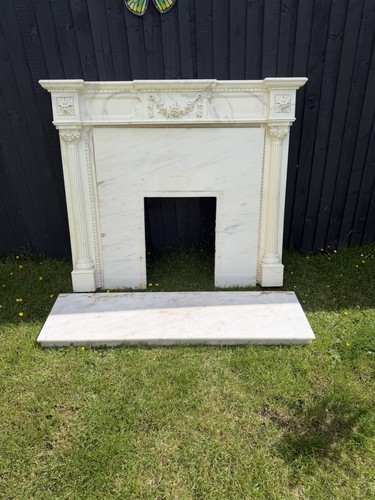 Marble fireplace surround - surround, and