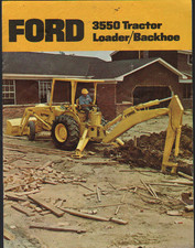 FORD 3550 Tractor Loader Backhoe Brochure Leaflet