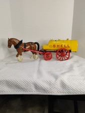 1996 SHELL ANTIQUE HORSE DRAWN