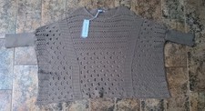 BNWT Diverse Oversized Batwing Jumper, Brown, One Size