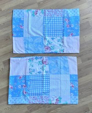 Blue Floral Double Bed Cover with 2 Pillow Cases and Bottom Sheet 200CMX200CM UK