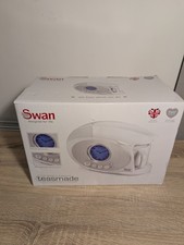 Swan STM200N 850W Tea Maker Kettle with Alarm Clock White