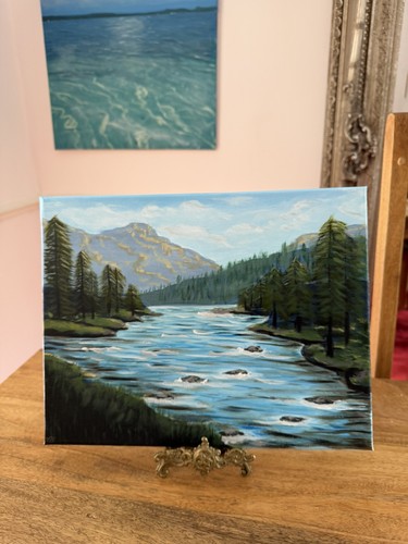 Original acrylic mountain