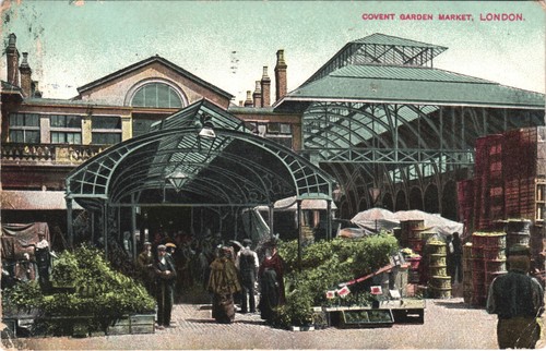 Covent garden market postcard - covent,