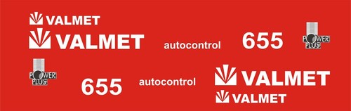 Valmet 655 tractor decal - 655, set