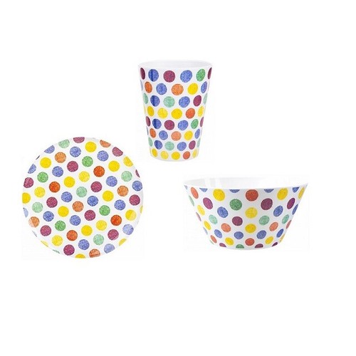 Spotty design melamine plastic - spotty,