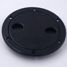 4 Inch Black Access Hatch Round Inspection Hatch Cover for Boat & RV Marine