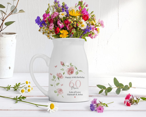 Personalised ceramic vase - ceramic,