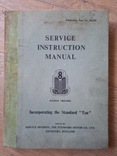 Standard 8 Service Instruction Manual Inc Standard Ten 4th print .Part No 502250