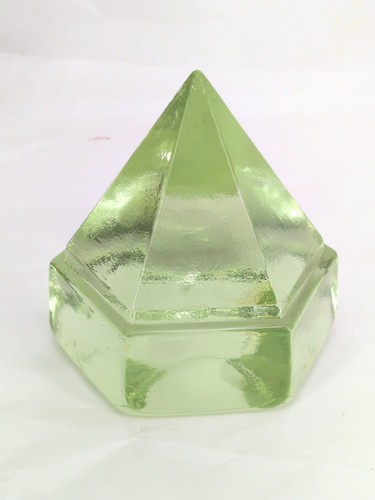 Vtg green glass ship deck - green,