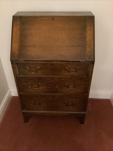 Ladies oak writing bureau - writing,