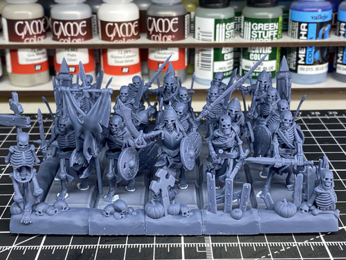 Skeleton warriors with swords - skeleton,
