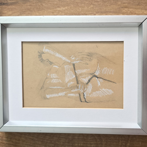 Mounted framed figurative - mounted,