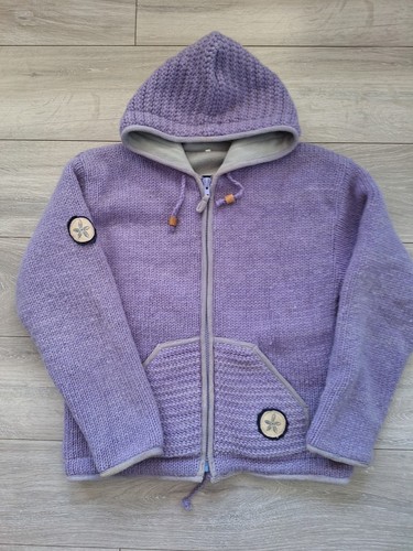 Pachamama wool hoodie jacket - wool,
