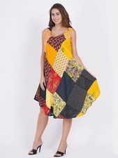 Women Casual Printed Multi Patchwork Short Umbrella Dress Wholesale Mix lot 10pc