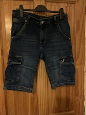 Voi Denim Cargo Shorts Size Small, 