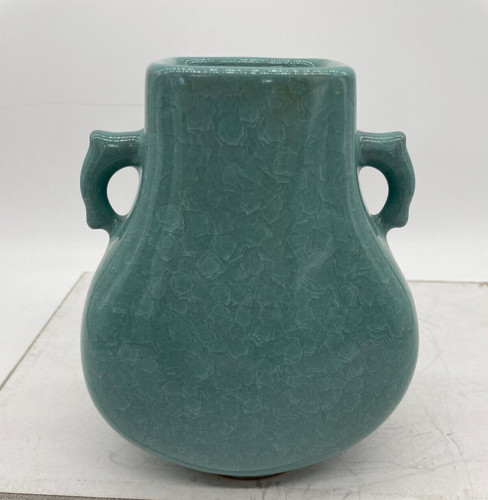 Tachiyoshi ceramic vase teal - ceramic,