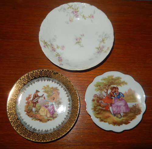 Group three small limoges - of,