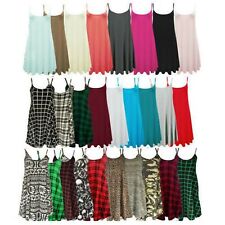 Womens Plain Cami Swing Dress