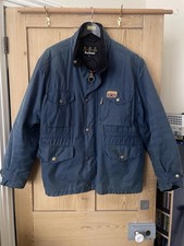Barbour Sapper Blue Padded Wax Jacket ~ Size XXL