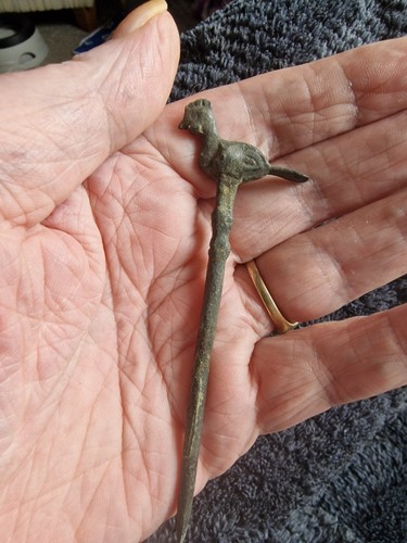 Roman bronze pin - roman,