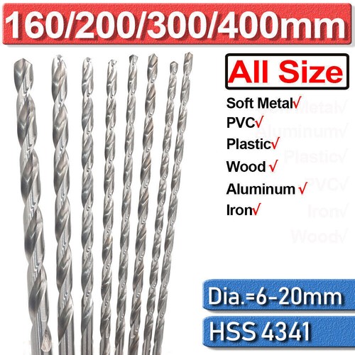 Metal drilling 160 400mm extra - 160-400mm,