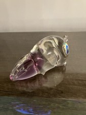 Vintage Wedgwood Art Deco Glass Pig Paperweight/ Ornament