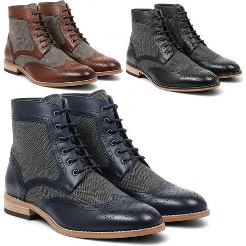 Men wingtip brogue ankle - men's,