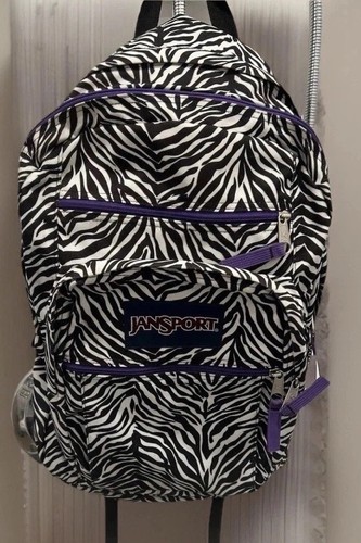 Jansport zebra print backpack - print,