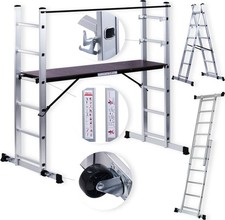 Scaffolding Ladder 3 IN 1 Combination Work Platform Aluminium Stair /Roof Ladder