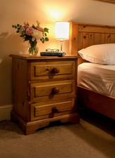 Quality Vintage pine bedside