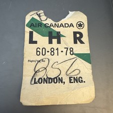 VINTAGE LUGGAGE LABEL TAG AIR