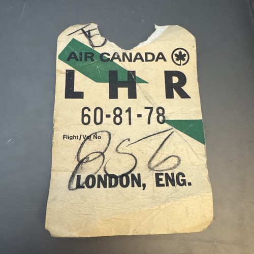 Vintage luggage label tag air - label,