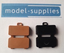 Corgi Dinky Reproduction Plastic Opening Suitcase for Model Cars - Black or Tan