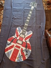 Single Duvet Cover With Union Jack Guitar  And One Pillowcase