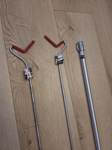 Metal fishing rod rests bank - rod,