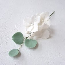 Sugarcraft Hydrangea and Eucalyptus Spray, Sugar Flower Cake Decorations