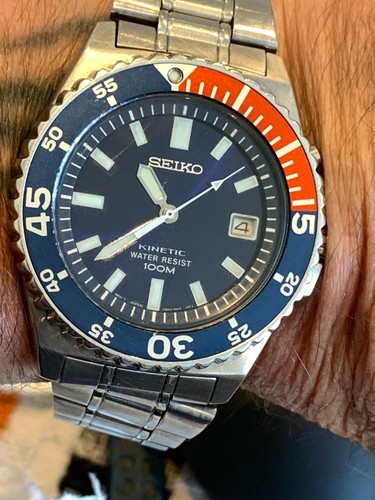 Seiko divers pepsi kinetic - seiko,