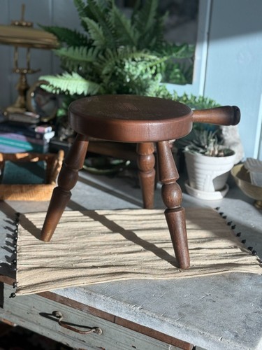 Vintage wooden three - wooden, three-legged