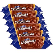 McVities Digestives Biscuits Milk Chocolate Wheat Wholemeal Cookie Pack 6 x 266g