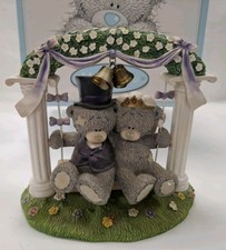 Me To You, Tatty Teddy Bear Figurine, Tying the Knot 40132 Retired, c2004, Boxed