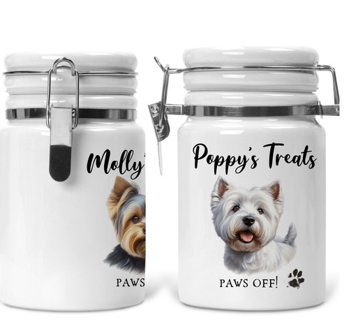 Personalised ceramic dog treat - personalised,