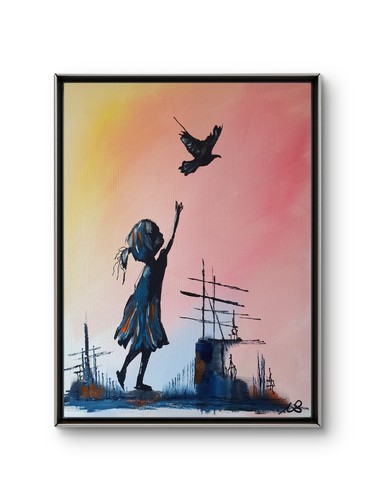 Original acrylic painting - original,