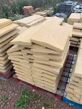 Concrete Coping Stones - 30nr - Buff / Sand- 375 x 600mm - 15" - Twice Weathered