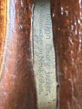 No. 1044 very nice old violin note Johann Georg Jeager 1768 Neukirchen