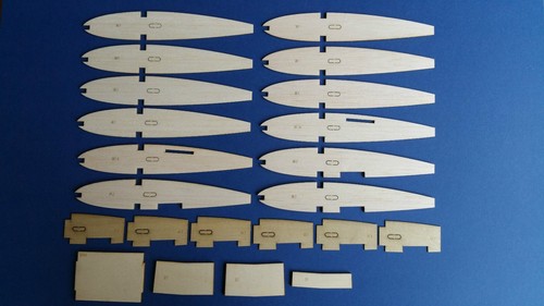 Kavalier laser cut wing rib - laser-cut,